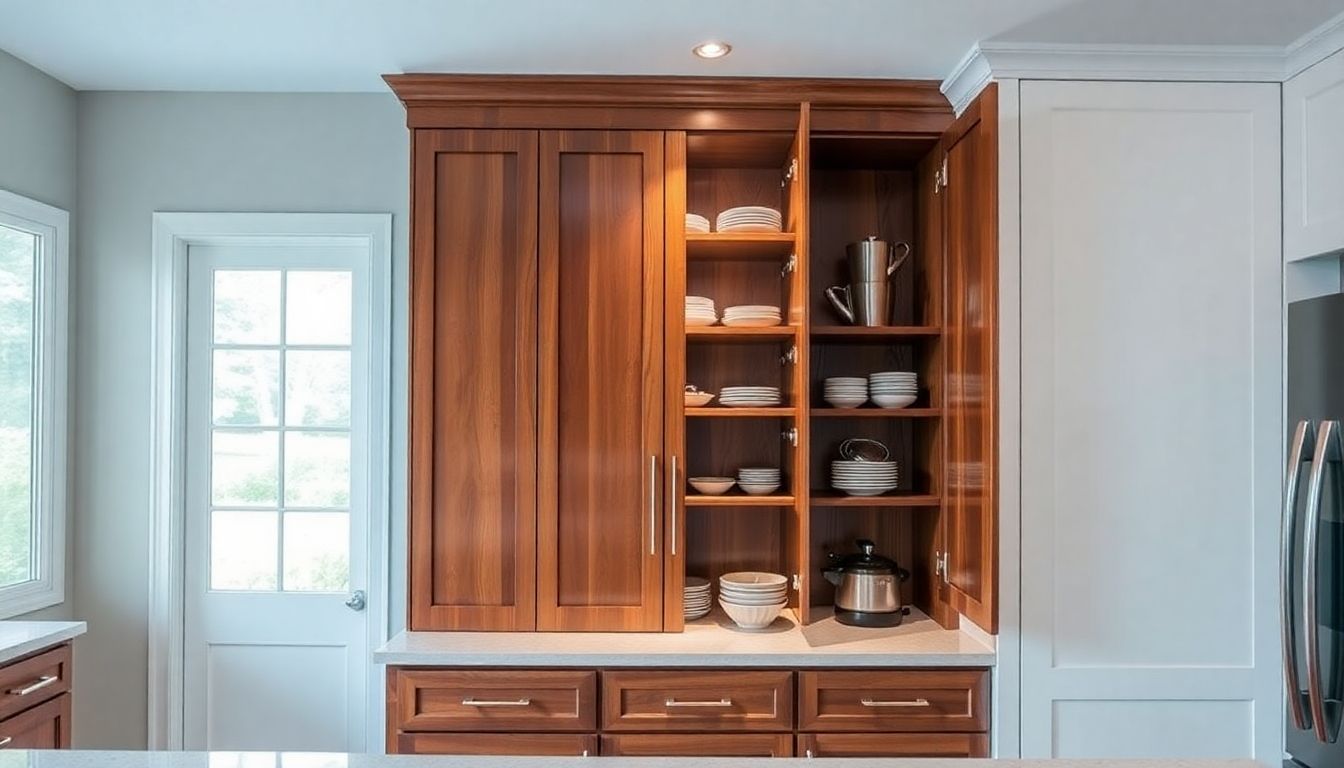 Custom cabinet in a modern kitchen with elegant design.