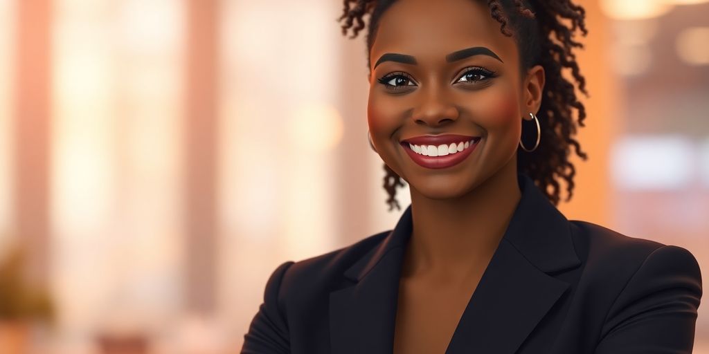 Person in a suit smiling.