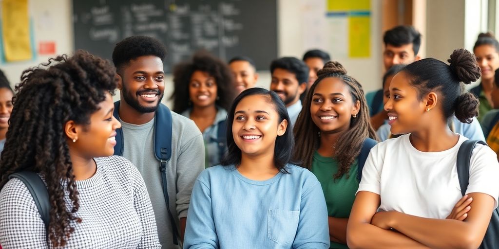 Students sharing inspiring stories of resilience and success.