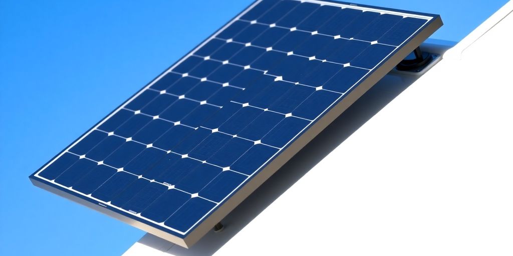 Panneau solaire sur camping-car