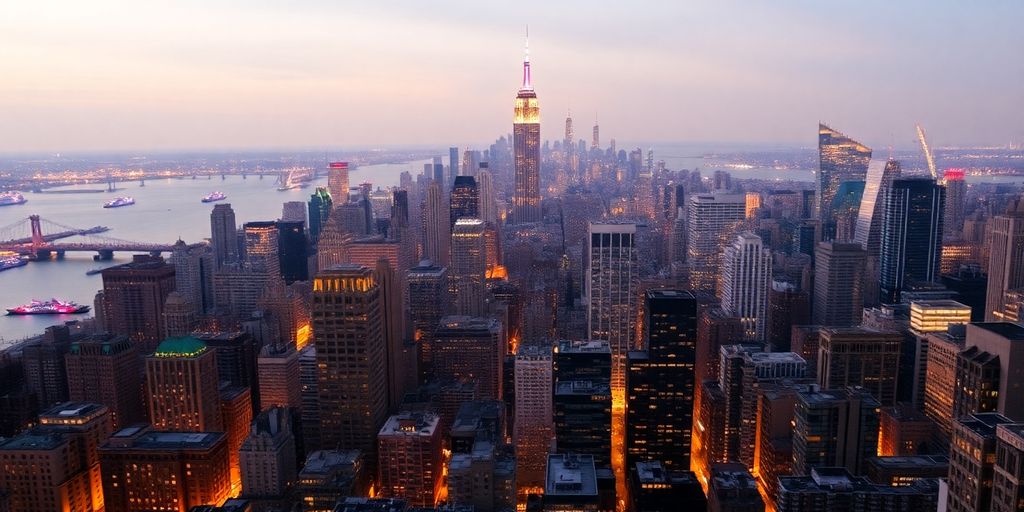 NYC cityscape with diverse buildings