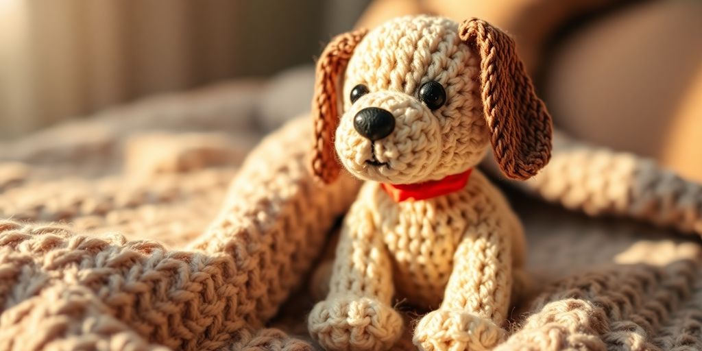 Crocheted dog toy