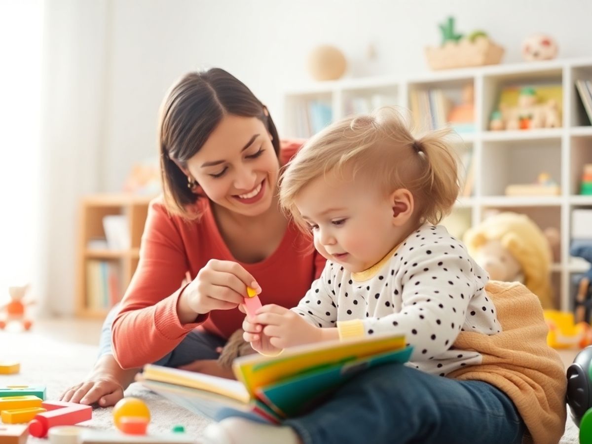 Părinte și copil jucându-se împreună într-un mediu cald.