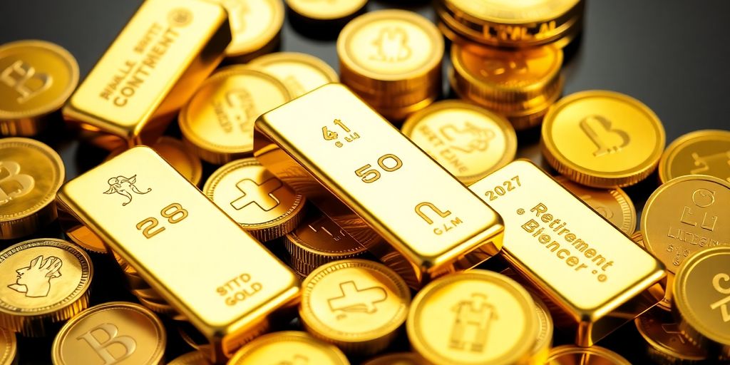 Lingots et pièces en or pour investissement retraite.