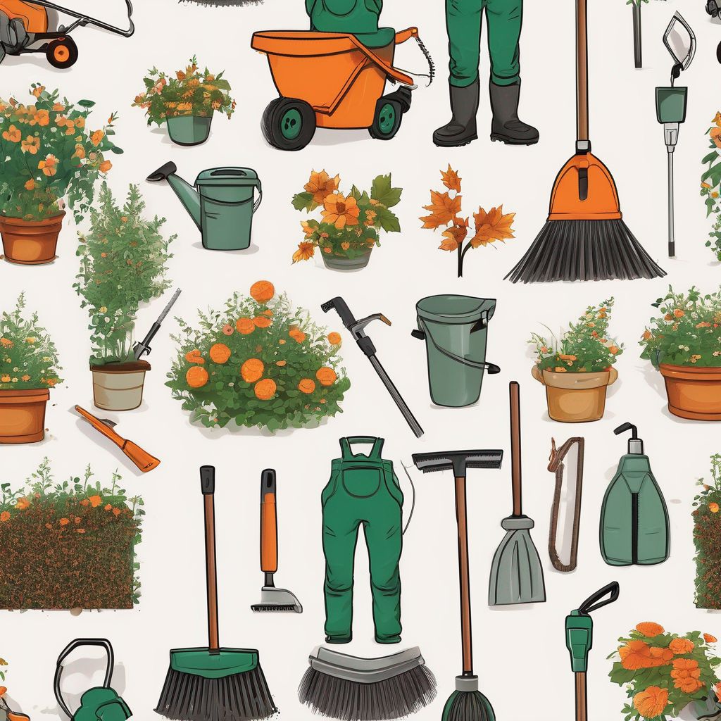 garden cleaning tools and techniques in different seasons