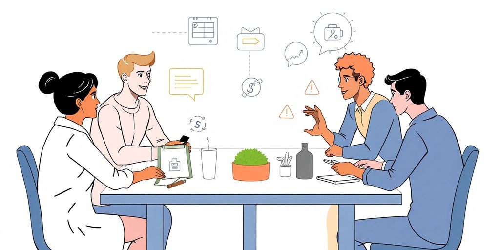 Illustrasjon av samarbeid om kundeverdi i forretningsmodell.