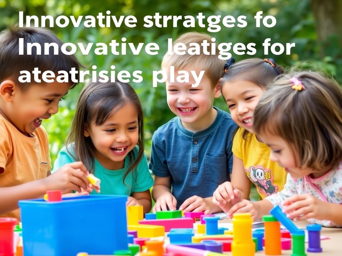 Copii jucându-se cu blocuri colorate în natură.