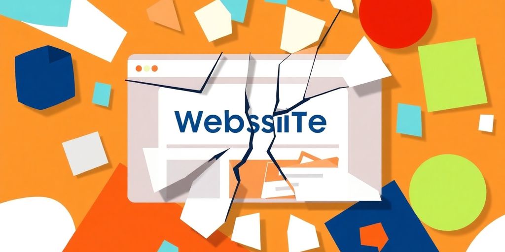 Website design elements causing SEO problems.