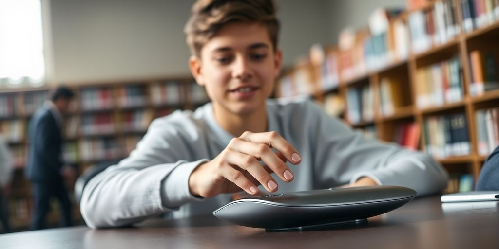 Student using innovative product