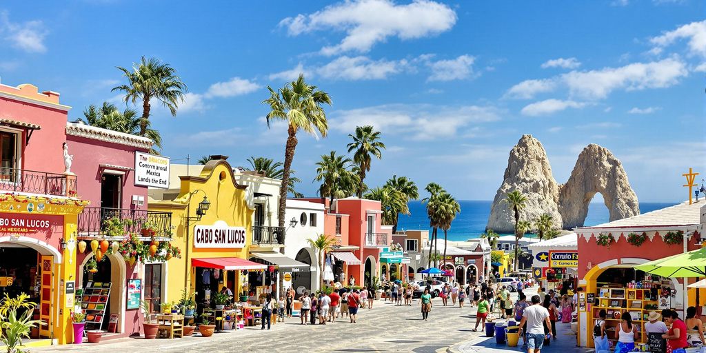 Colorful Cabo San Lucas scene with local culture and heritage.