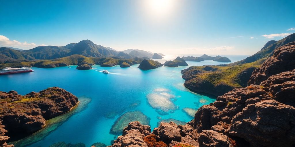 Scenic view of Komodo Island's natural beauty.