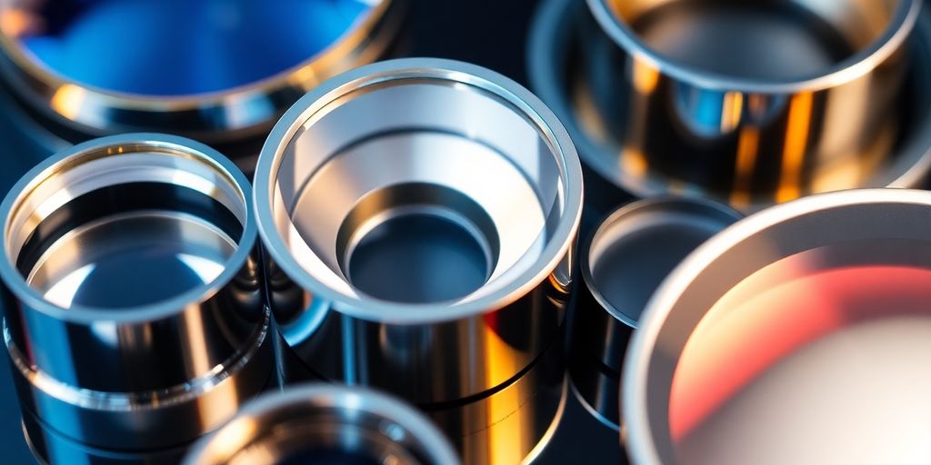 Composants optiques pour lasers infrarouges, miroirs et lentilles.
