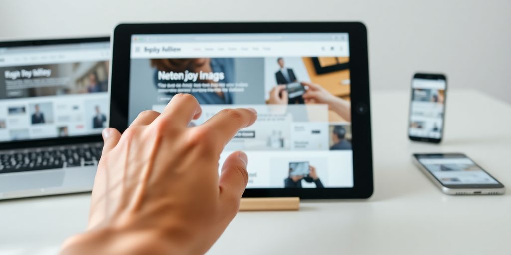 Clean, intuitive website navigation on various devices.