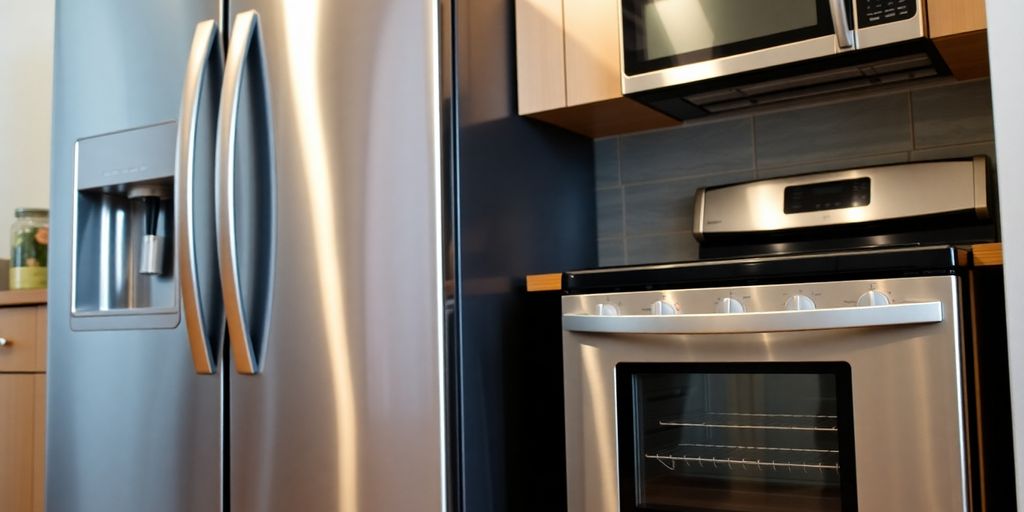 Modern kitchen appliances ready for appliance insurance.