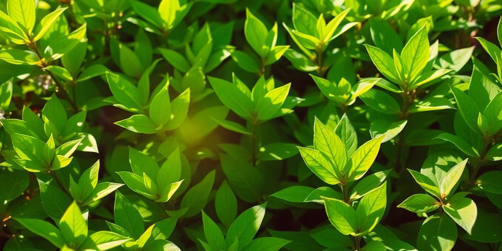 Vibrant leaves and sunlight suggesting natural immune support.