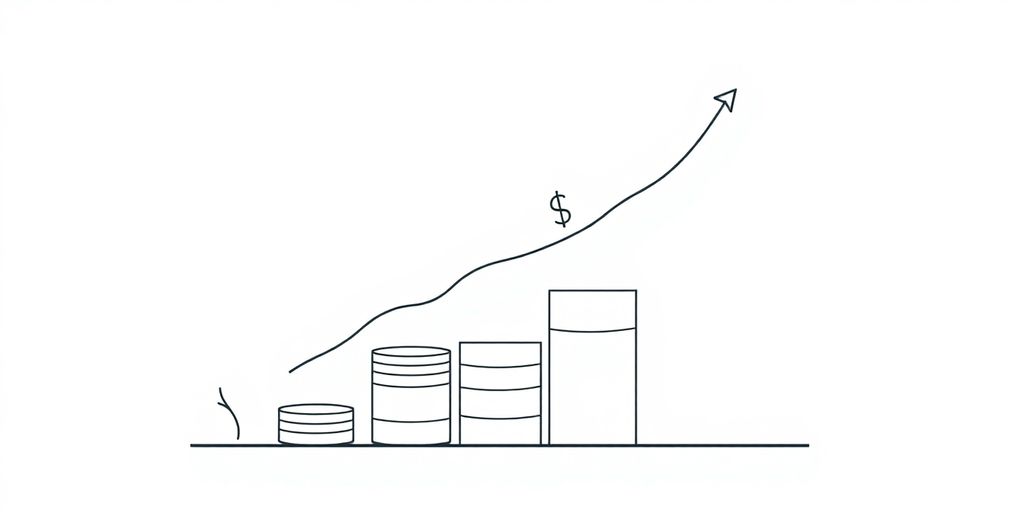 SEO cost breakdown illustration 2025