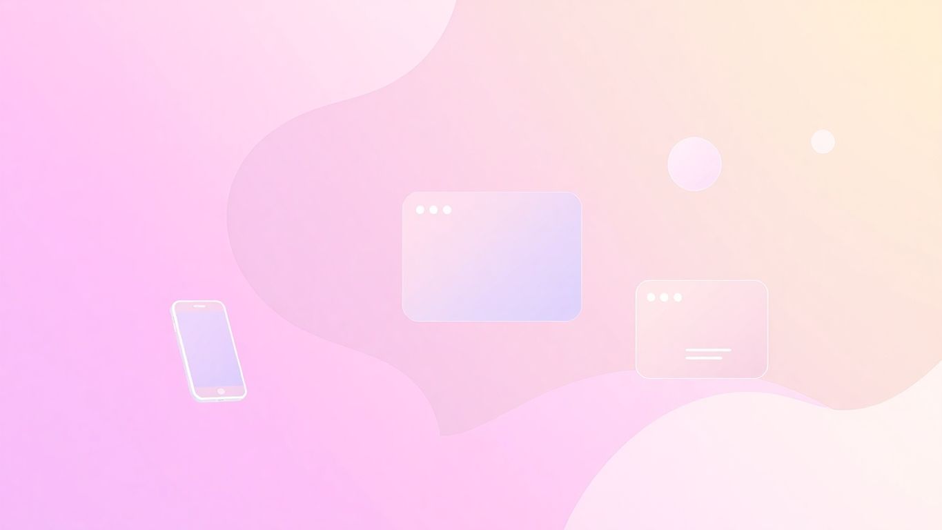 Moderne illustrasjon av interaksjonsdesign og brukeropplevelse.