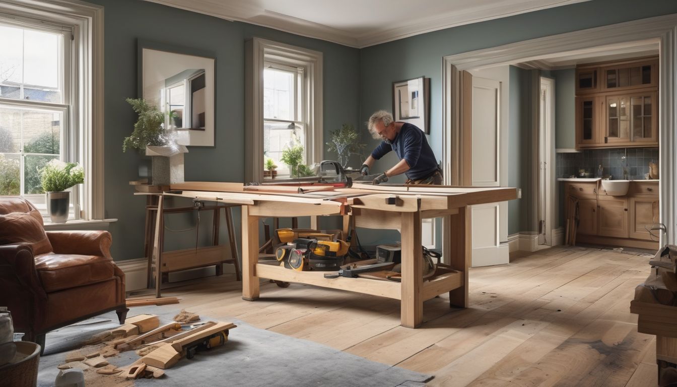 carpenter working in London home