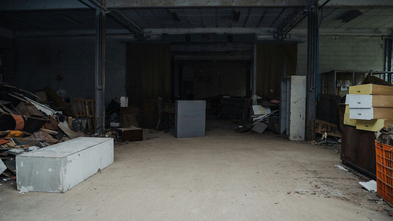 a room filled with lots of junk and boxes