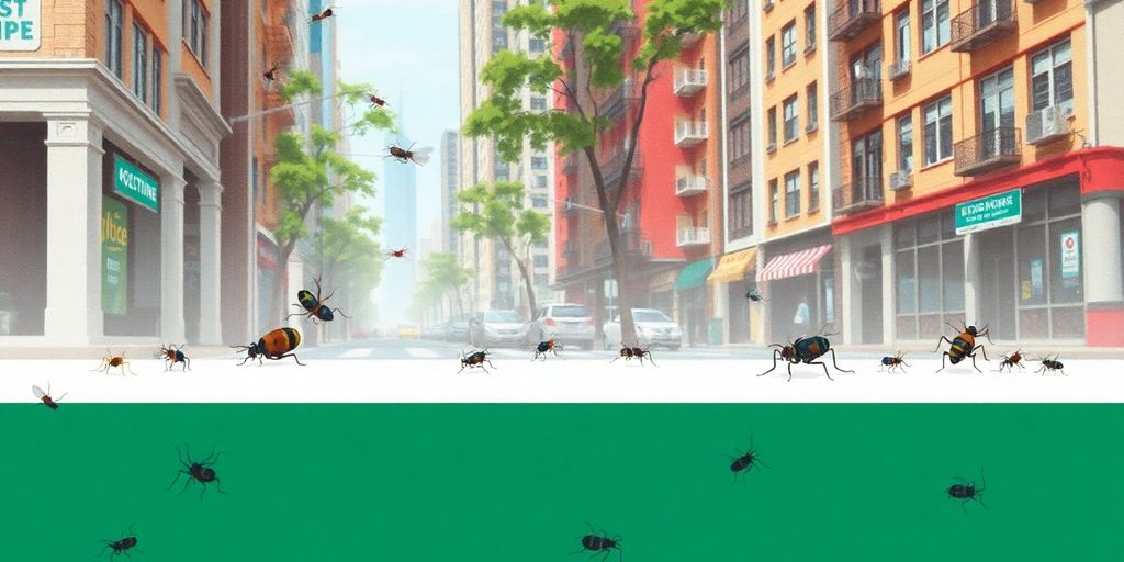 Insecte in mediul urban, dezinsectie necesara.