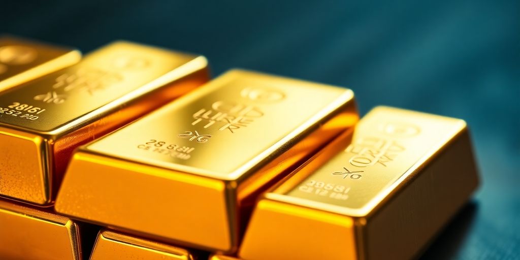 Lingots d'or brillants