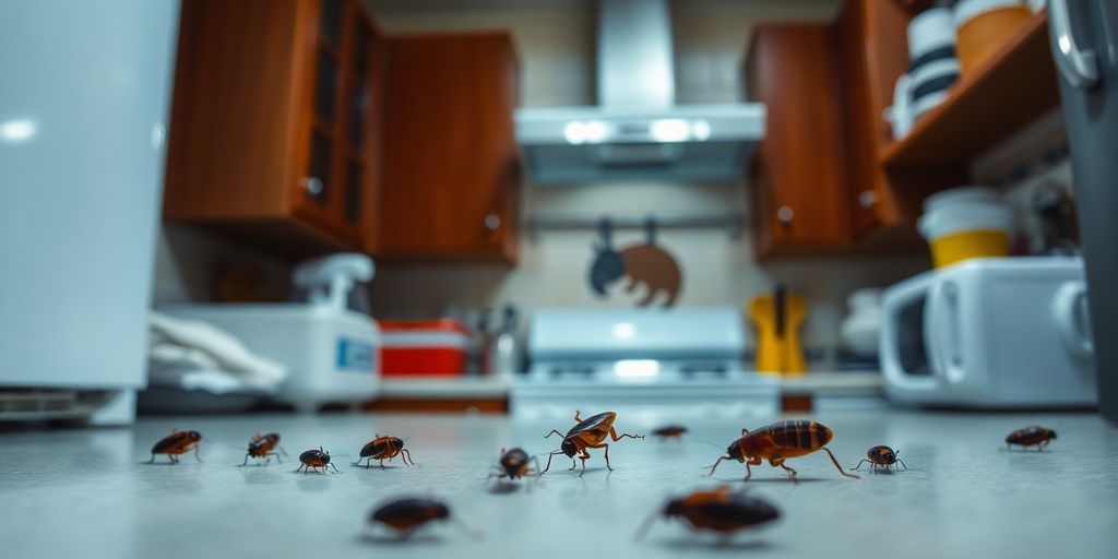 Gandaci de bucatarie pe o masa de bucatarie.