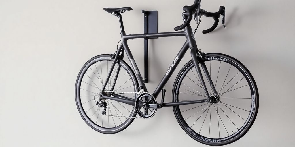 Dirza bike hanger mounted on a wall.