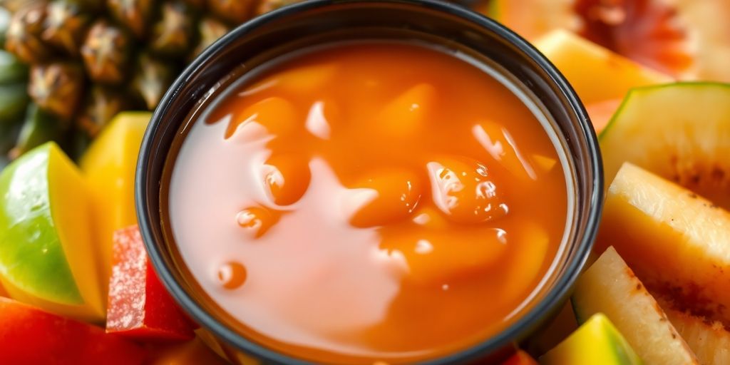 น้ำปลาหวานน่ารับประทานพร้อมเครื่องเคียงสดใหม่