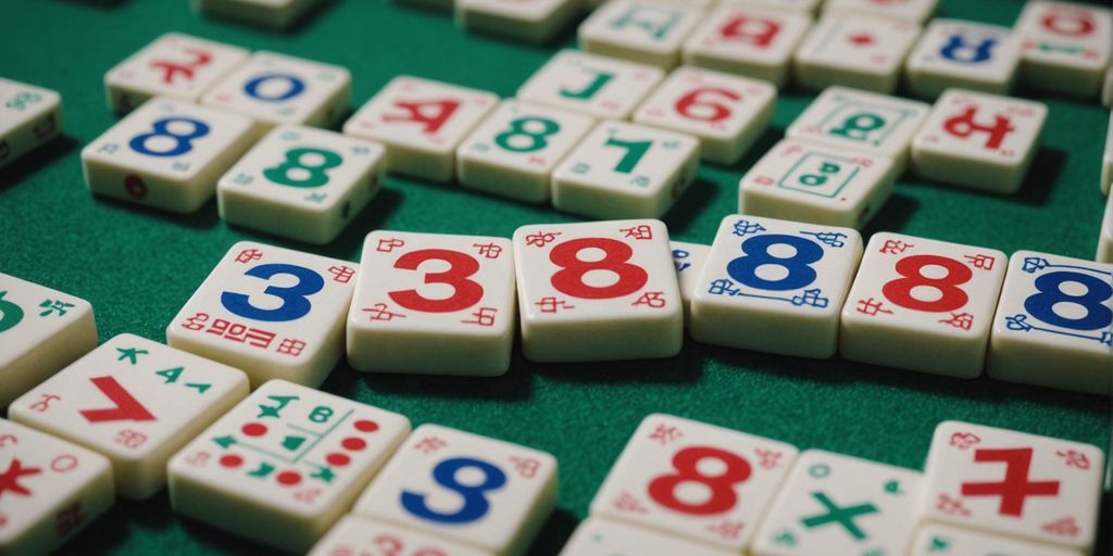 Mahjong tiles with numbers for beginners