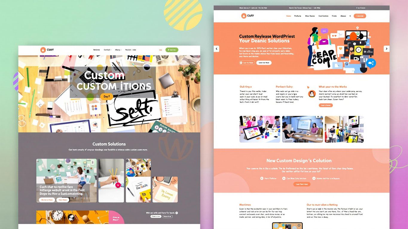 Tilpasset design for WordPress-nettsteder.