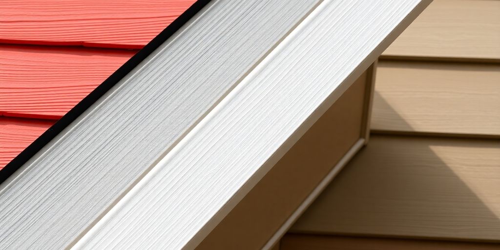 Close-up of flawless siding installation with vibrant colors.