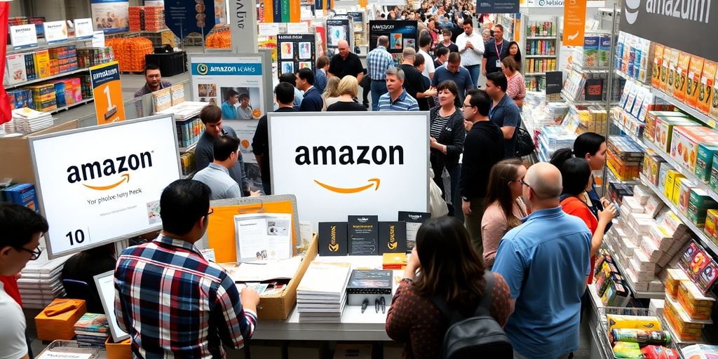 Amazon marketplace with sellers and Helium 10 tools.