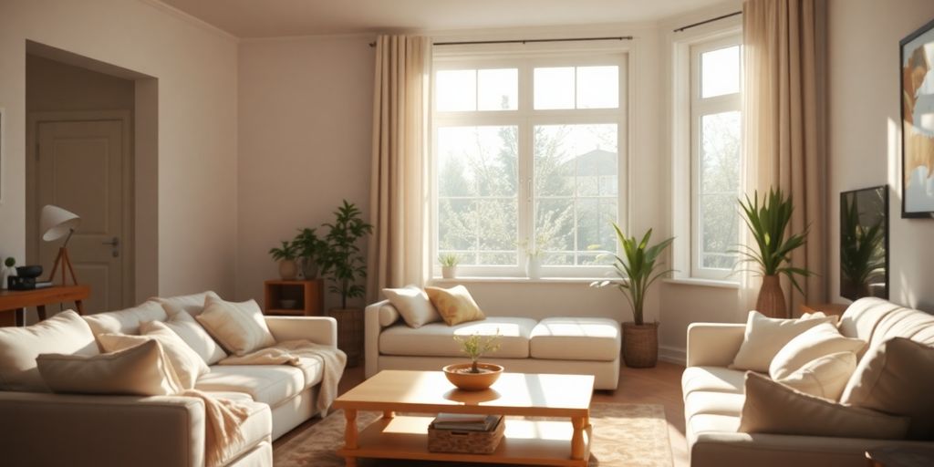 Interior curat fara purici pentru o casa fericita.