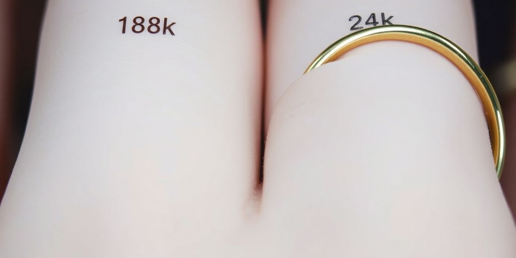 Différence entre l'or 18 carats et 24 carats.