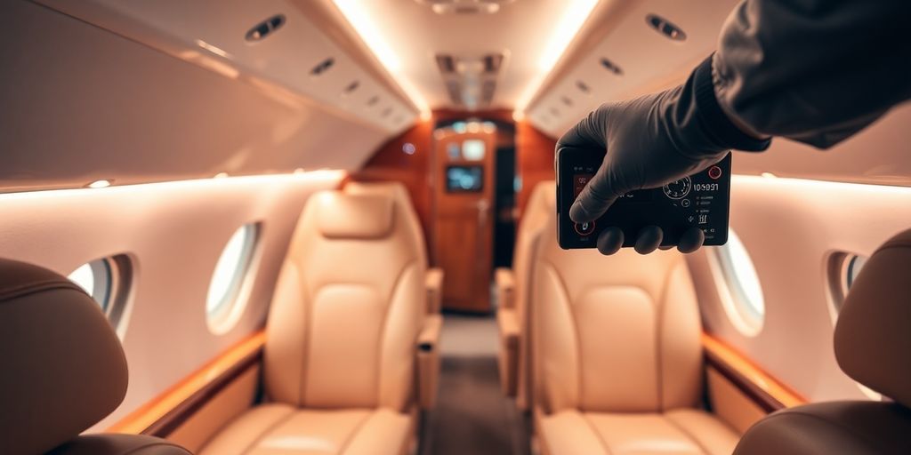 Sleek aircraft undergoing meticulous servicing.