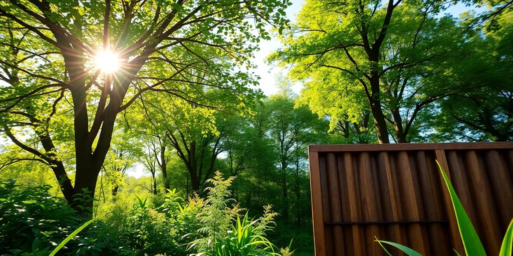 Groene technologie, zonlicht, duurzame materialen, buitenomgeving.