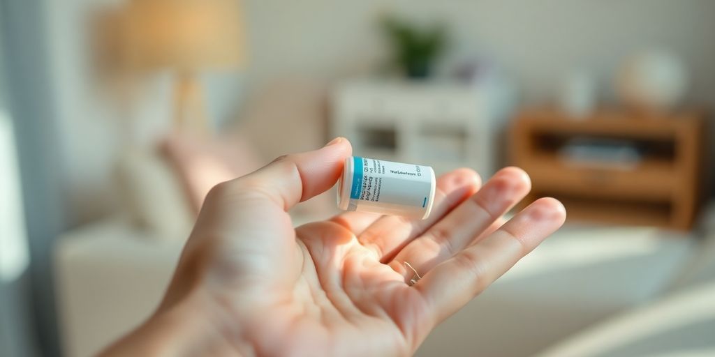 Person receives ADHD medication at home.