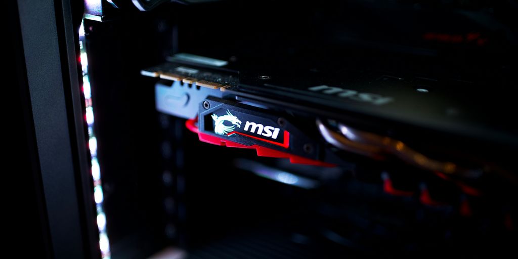 a close up of the inside of a computer case