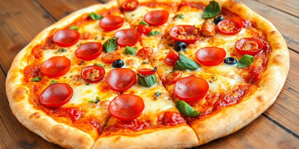 Close-up of a delicious slice of pizza.