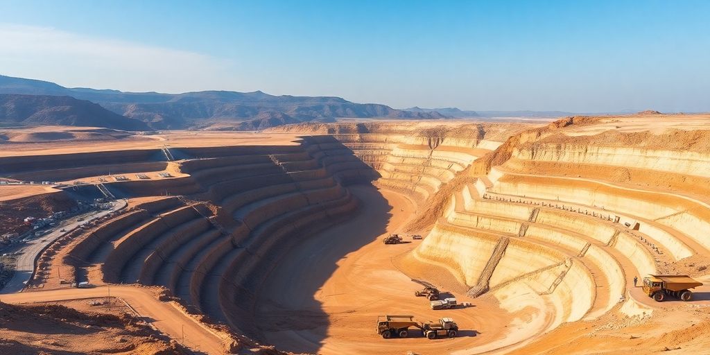 Mine d'or à ciel ouvert