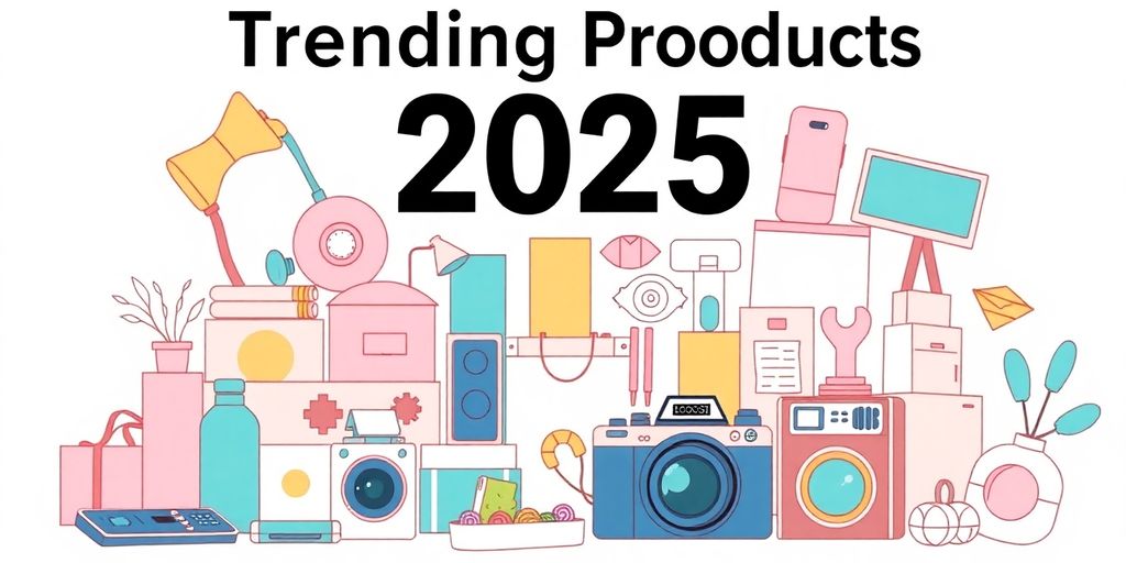 صورة لمنتجات الاتجاه لعام 2025 بألوان باستيل.