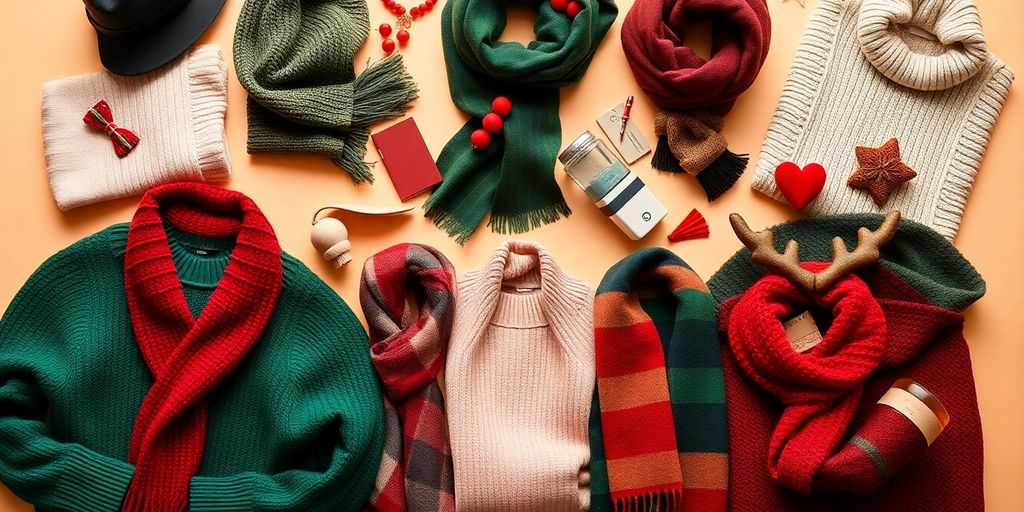 Colorful gender neutral fashion gifts for Christmas 2025.