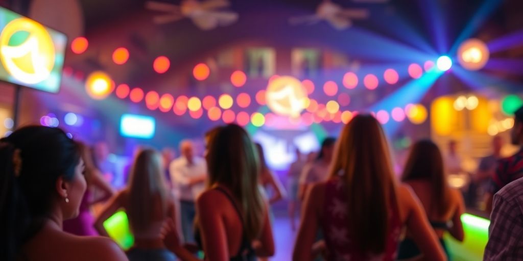 Vibrant Cabo San Lucas nightlife with dynamic energy.