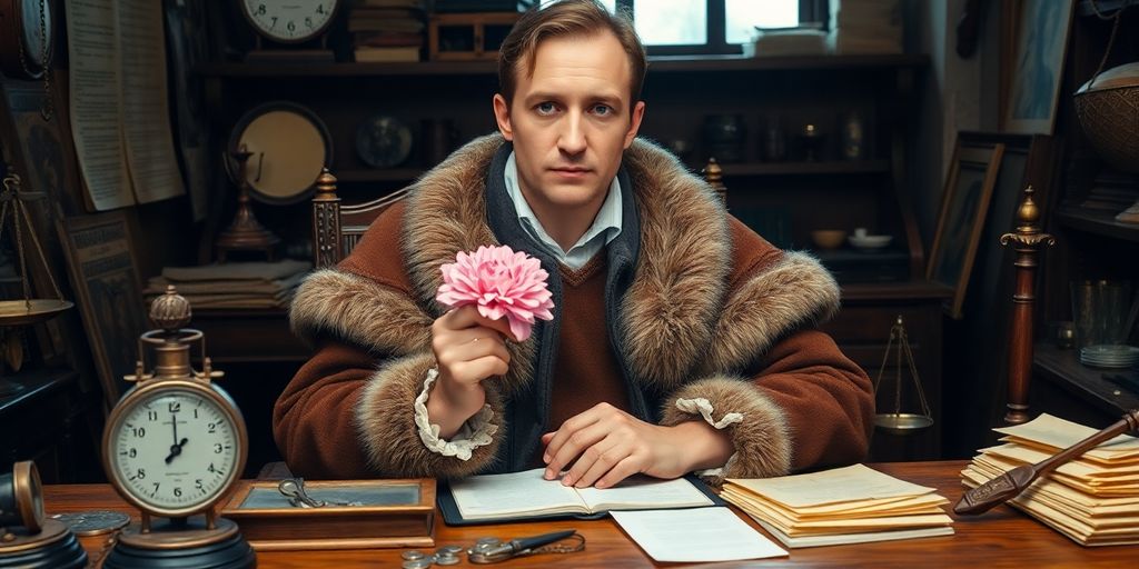 Portrait of Merchant Georg Gisze in his office.