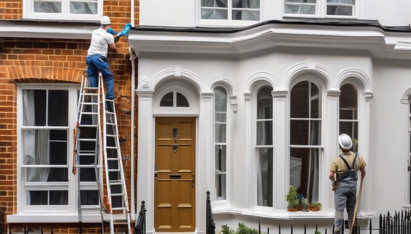 professional painters decorating a London home