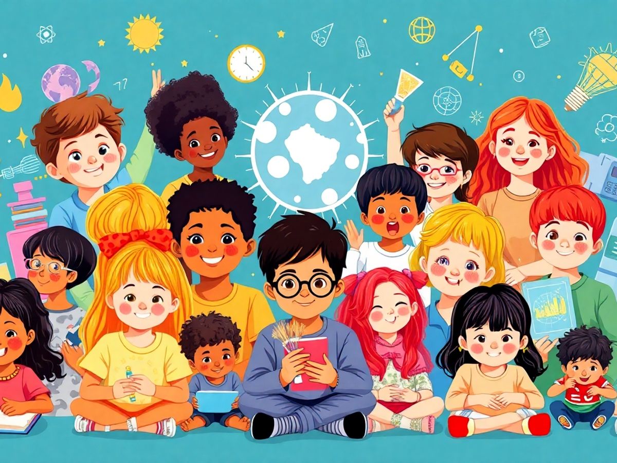 Copii talentați din întreaga lume, explorând creativitatea.