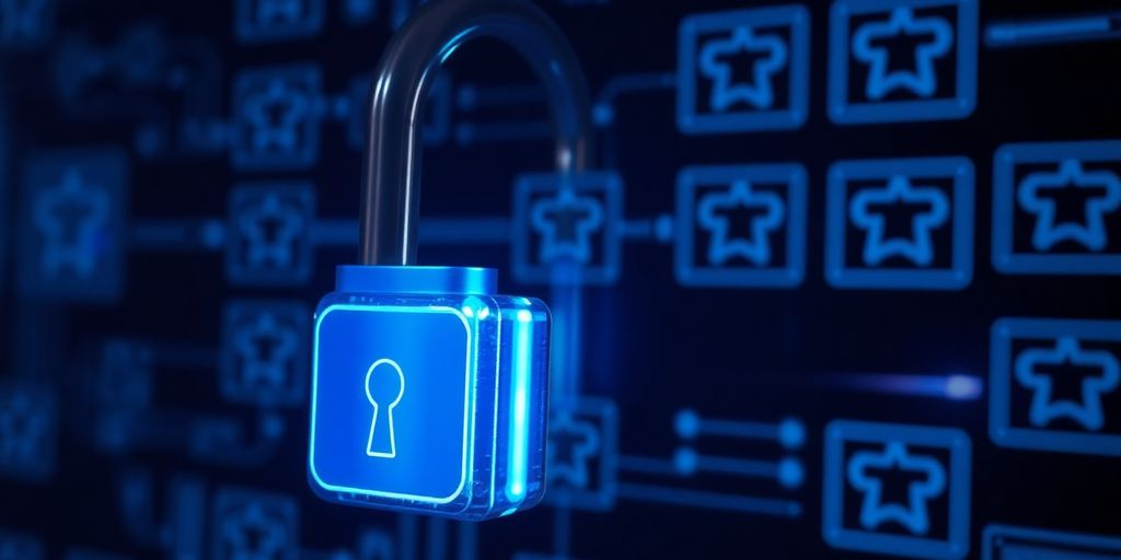 Digital lock with cascading security layers.