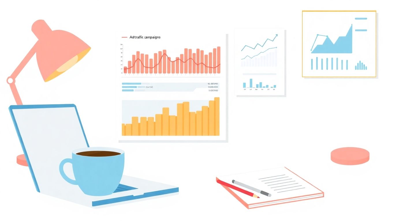 Illustrasjon av et digitalt markedsføringsmiljø