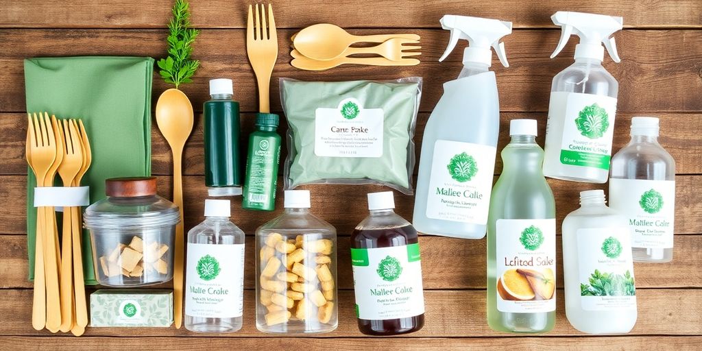 Eco-friendly catering supplies delivered.