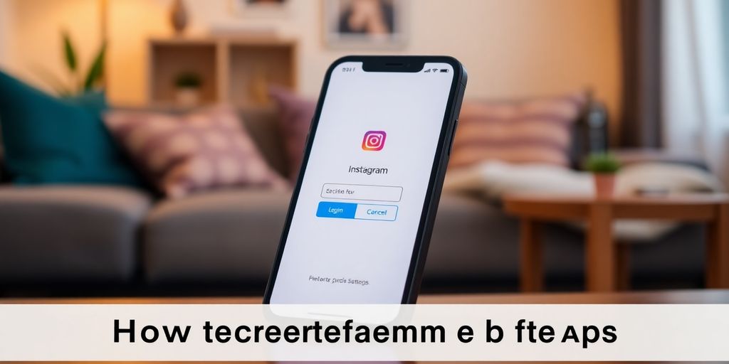 Imagem de smartphone com tela de login do Instagram.